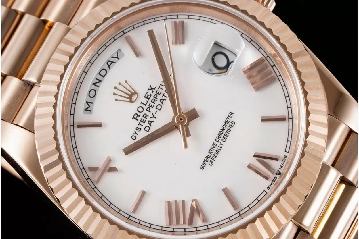DayDate 40mm RG/RG White/Rmn EWF A2836 - Image 3