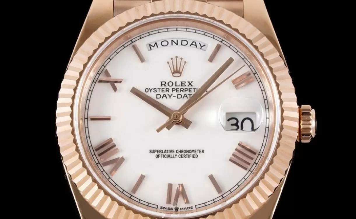 DayDate 40mm RG/RG White/Rmn EWF A2836 - Image 2