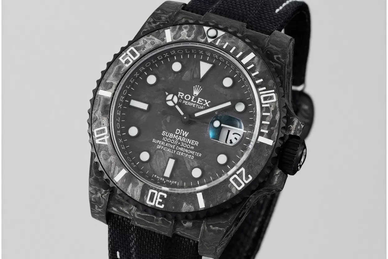 Submariner DIW 40MM Carbon/NY Black/White VSF VS3135