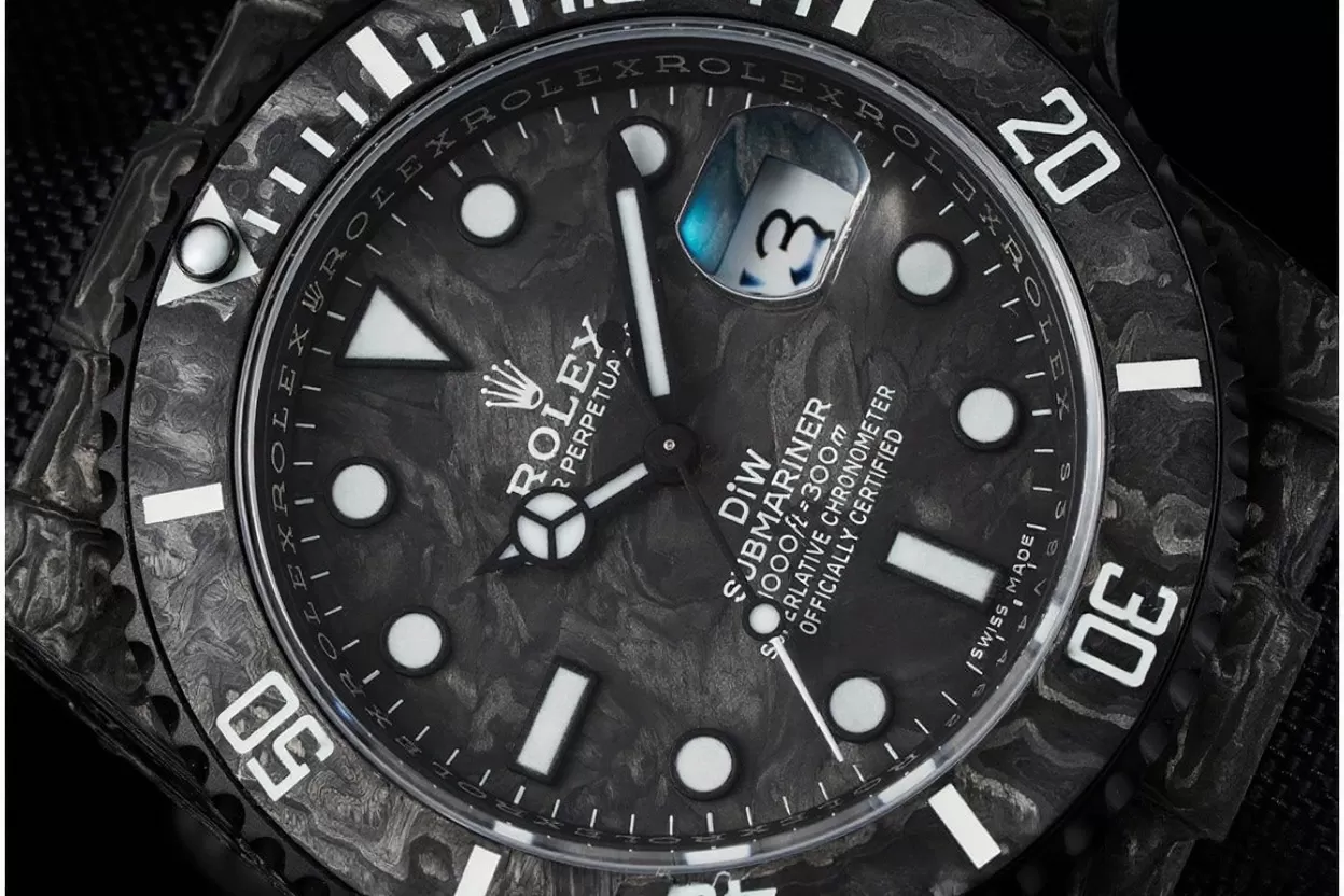 Submariner DIW 40MM Carbon/NY Black/White VSF VS3135 - Image 4