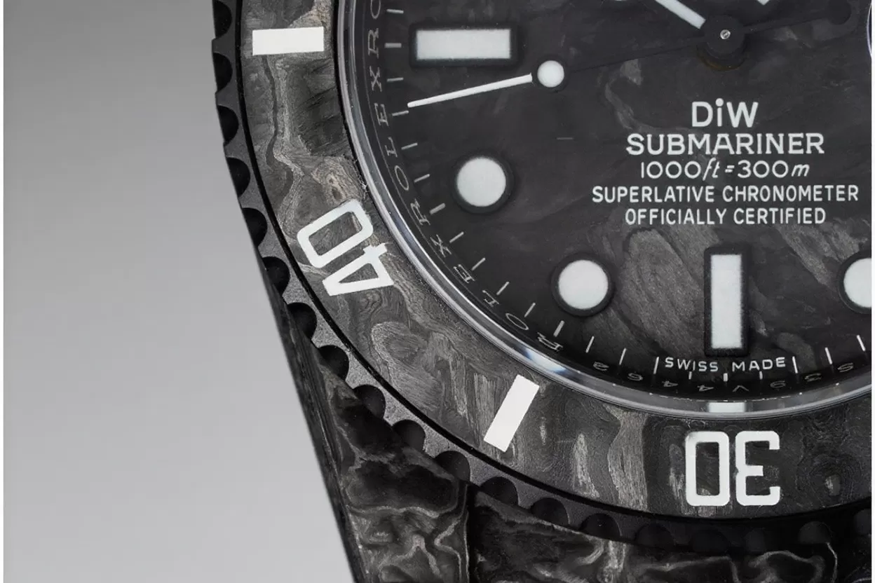 Submariner DIW 40MM Carbon/NY Black/White VSF VS3135 - Image 7
