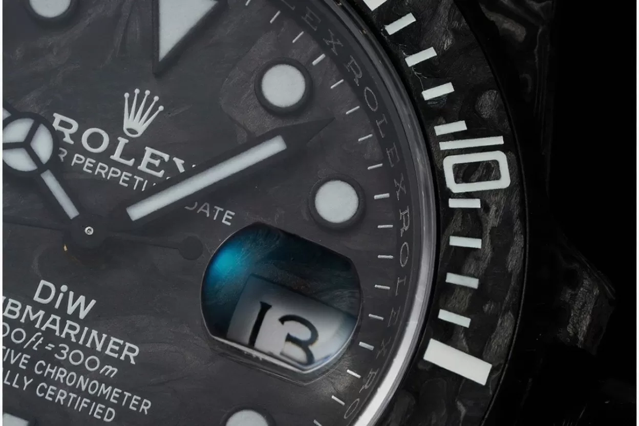 Submariner DIW 40MM Carbon/NY Black/White VSF VS3135 - Image 9