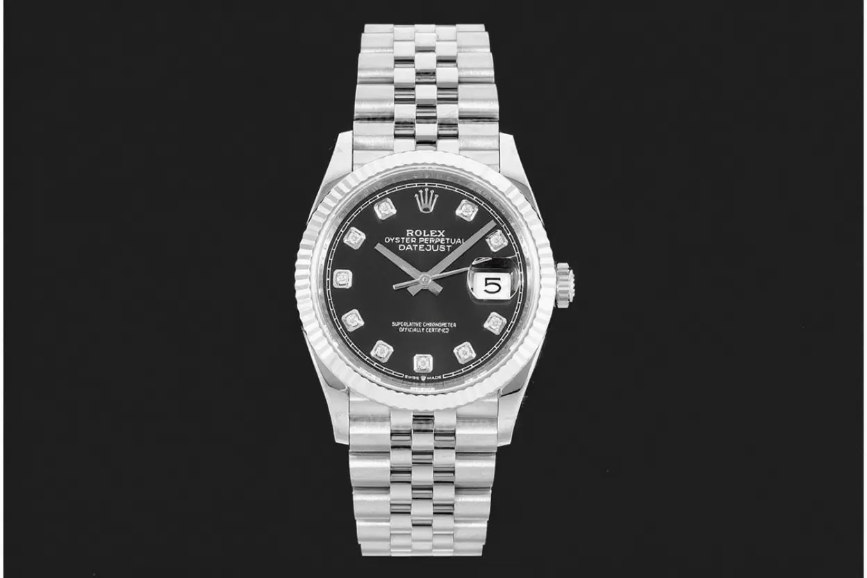Datejust 126234 36mm Jub SS/SS Black/Dia VSF DD3235