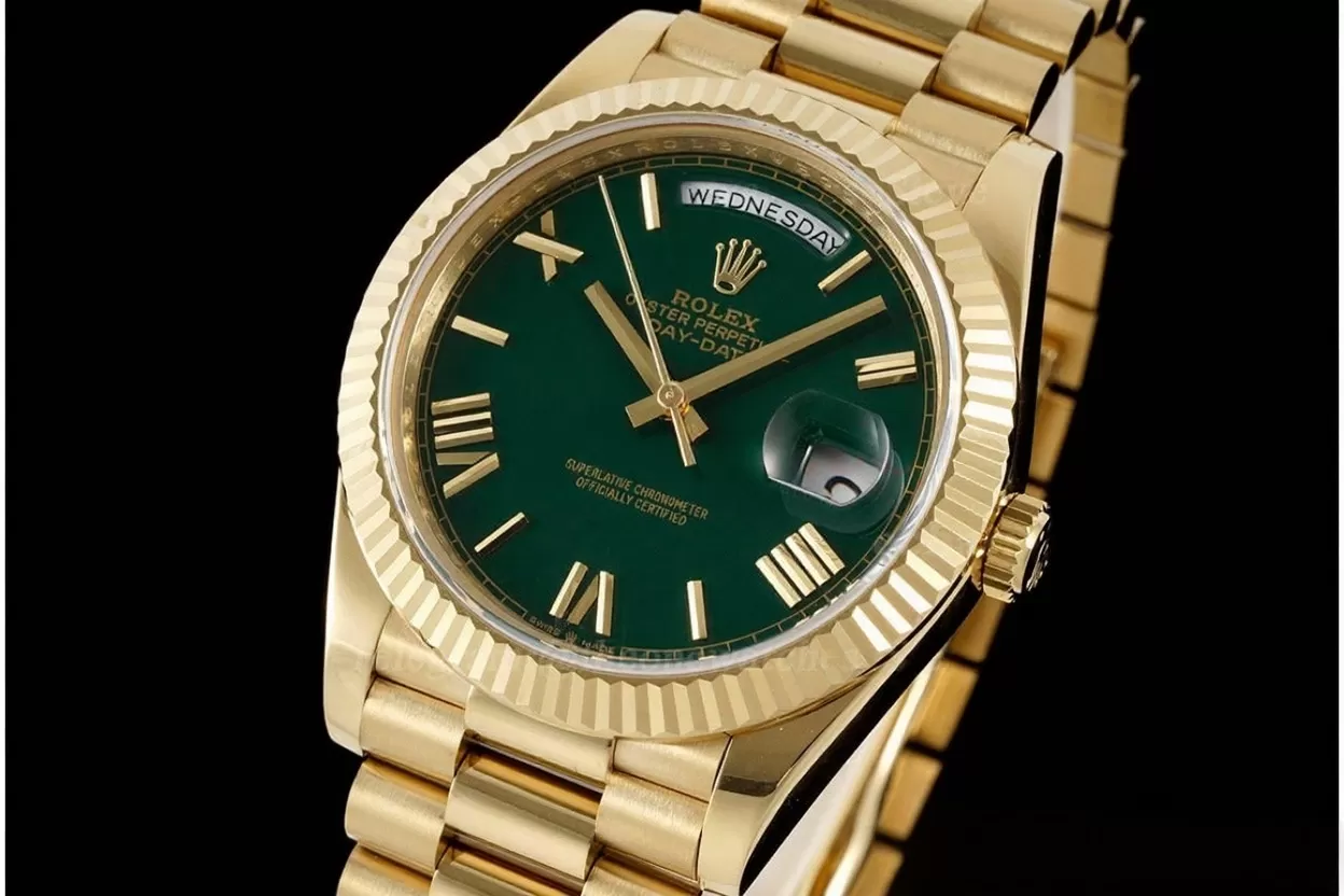 DayDate 228238 40mm Pres YG/YG Green Dial GMF A2836 (Gain Weight) - Image 2