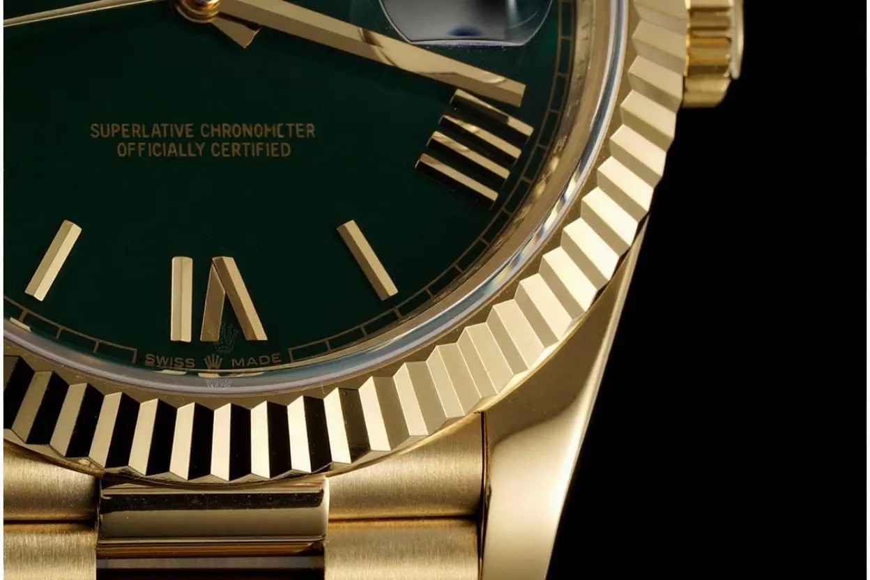 DayDate 228238 40mm Pres YG/YG Green Dial GMF A2836 (Gain Weight) - Image 8