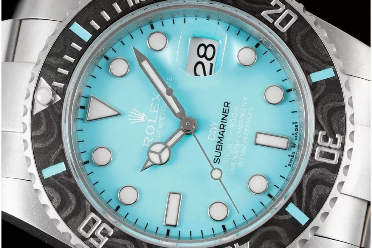 Submariner DIW 40mm 904L SS/SS Tiffany Dial VSF VS3135 - Image 3