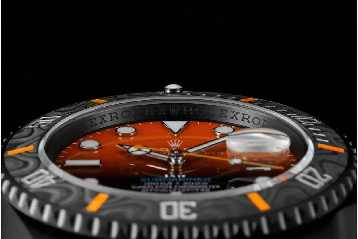 Submariner DIW 40mm 904L DLC/DLC Org/Blk Dial VSF VS3135 - Image 5