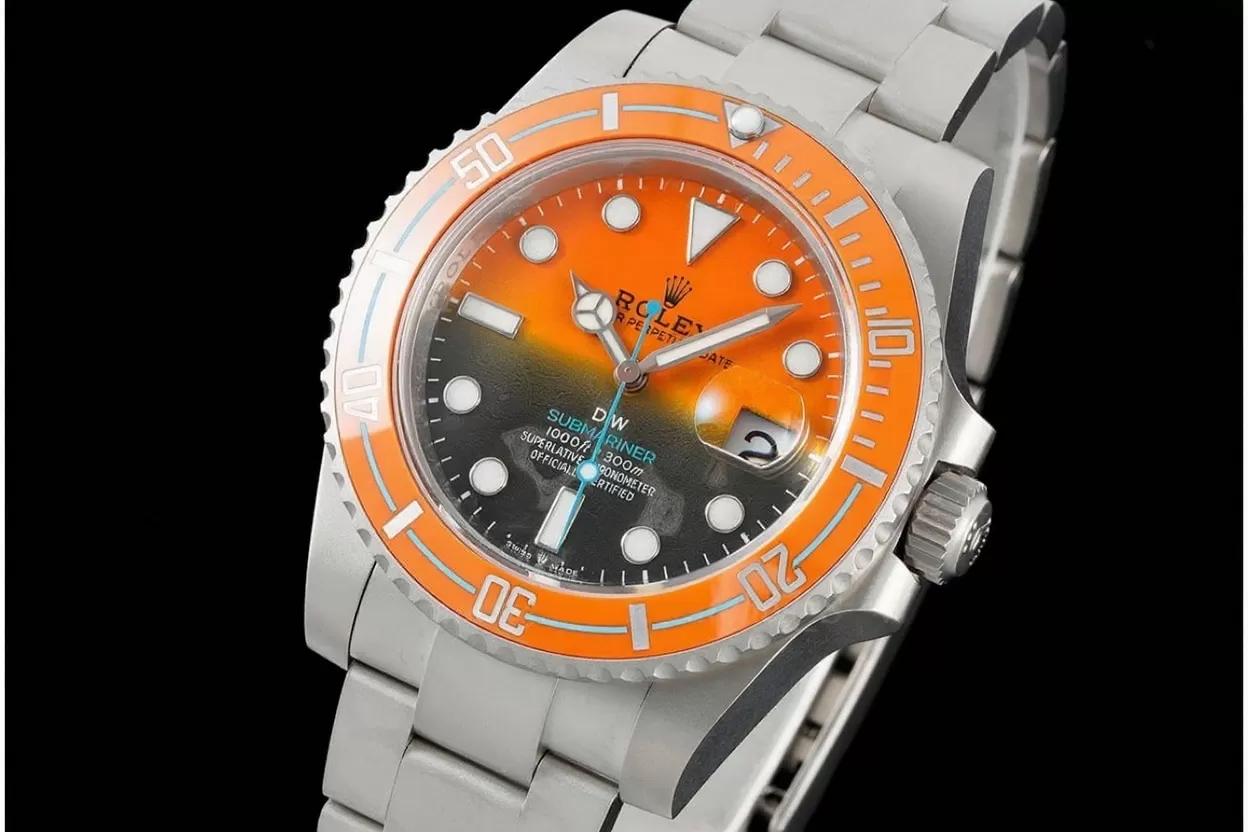 Submariner DIW 40mm 904L SS/SS Orange/Blk Dial VSF VS3135