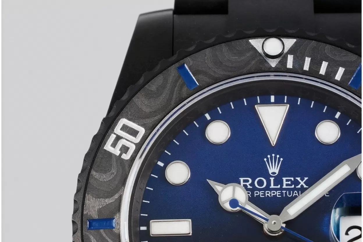 Submariner DIW 40mm 904L DLC/DLC Blue/Blk Dial VSF VS3135 - Image 4