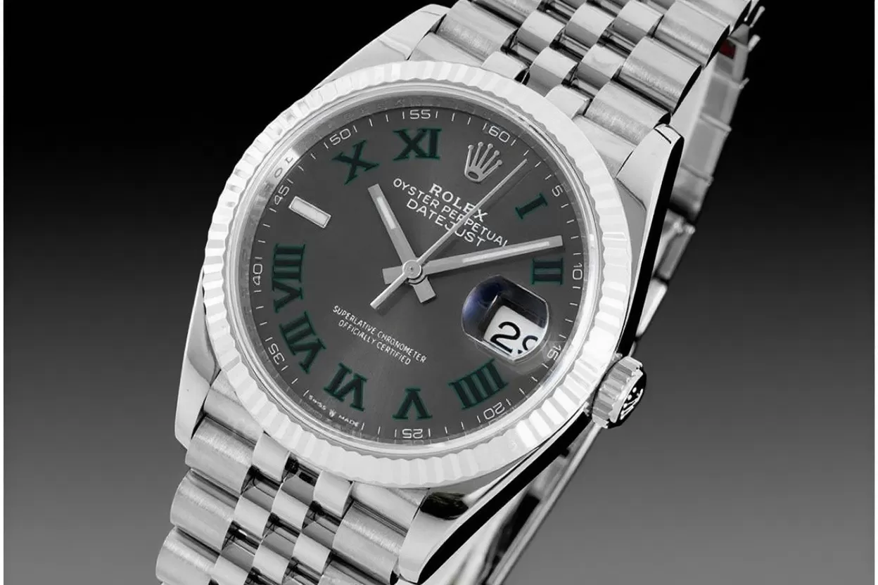 Datejust 126234 36mm Wimbledon Jub SS/SS Grey/Rmn VSF DD3235