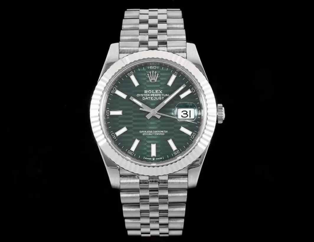 Datejust 126334 41mm Jub SS/SS Green Textured Dial VSF DD3235