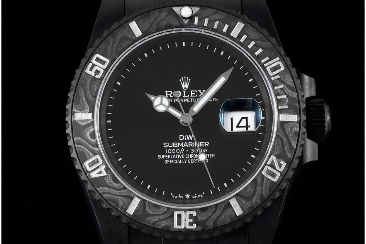 Submariner DIW 40mm 904L DLC/DLC Black Dial VSF VS3135 - Image 2