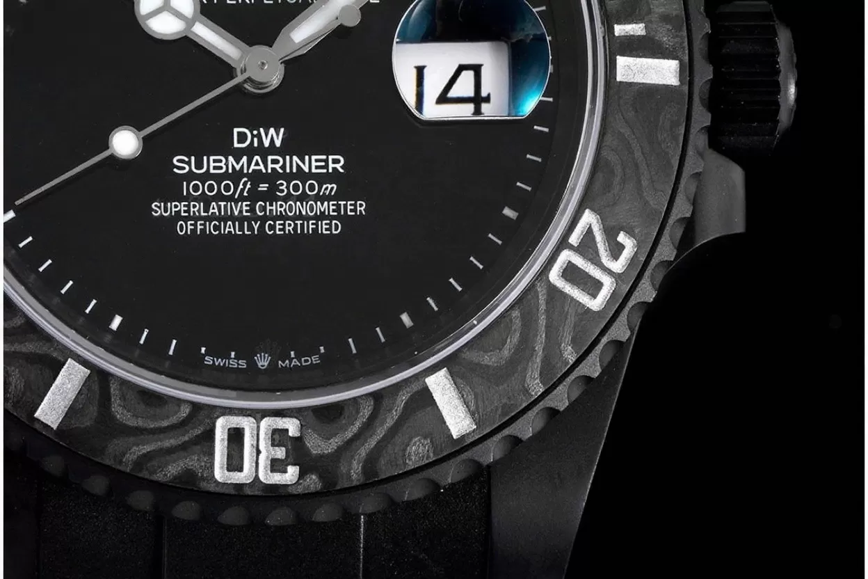 Submariner DIW 40mm 904L DLC/DLC Black Dial VSF VS3135 - Image 4