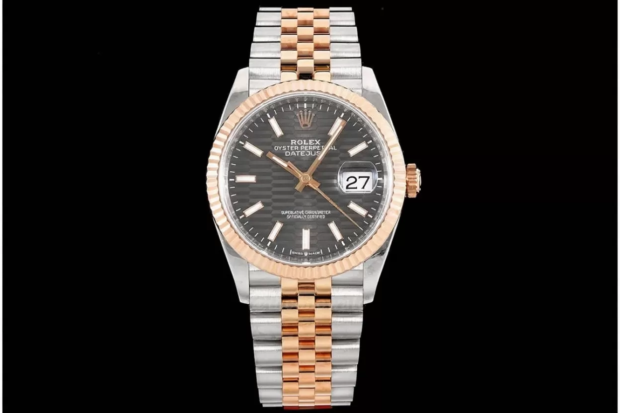 Datejust 126231 36mm Jub RG/SS Grey Textured/Stk VSF DD3235