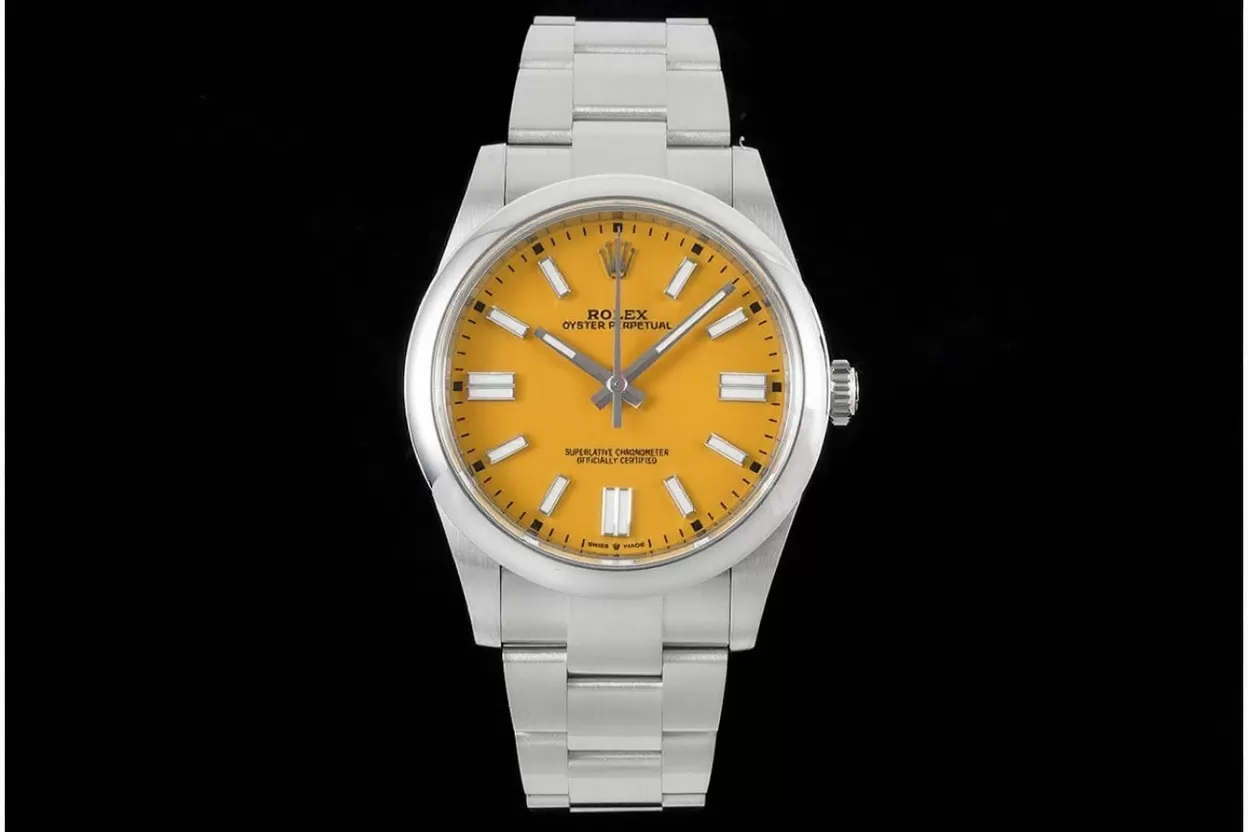 Oyster Perpetual 124300 41mm SS/SS Yellow Dial VSF VS3230 - Image 3