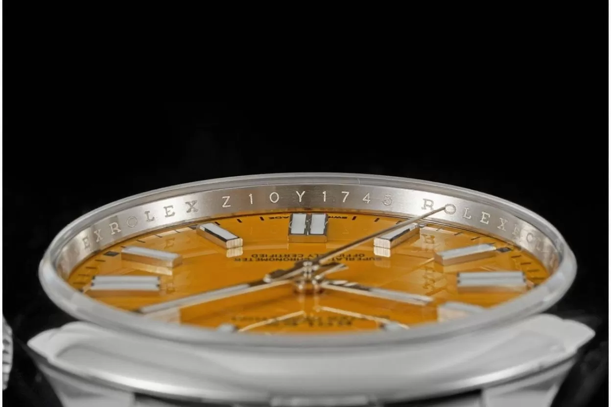 Oyster Perpetual 124300 41mm SS/SS Yellow Dial VSF VS3230 - Image 6