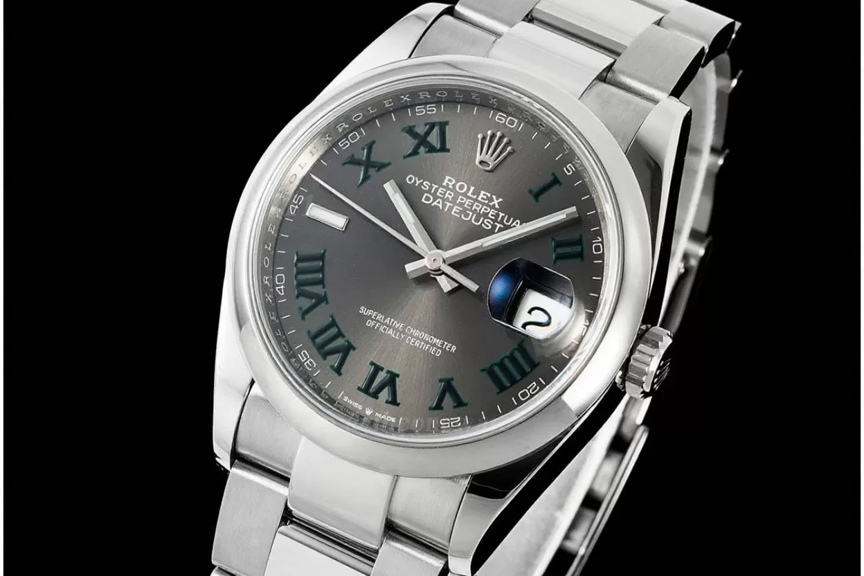 Datejust 126200 36mm Wimbledon Oys SS/SS Grey Dial VSF DD3235