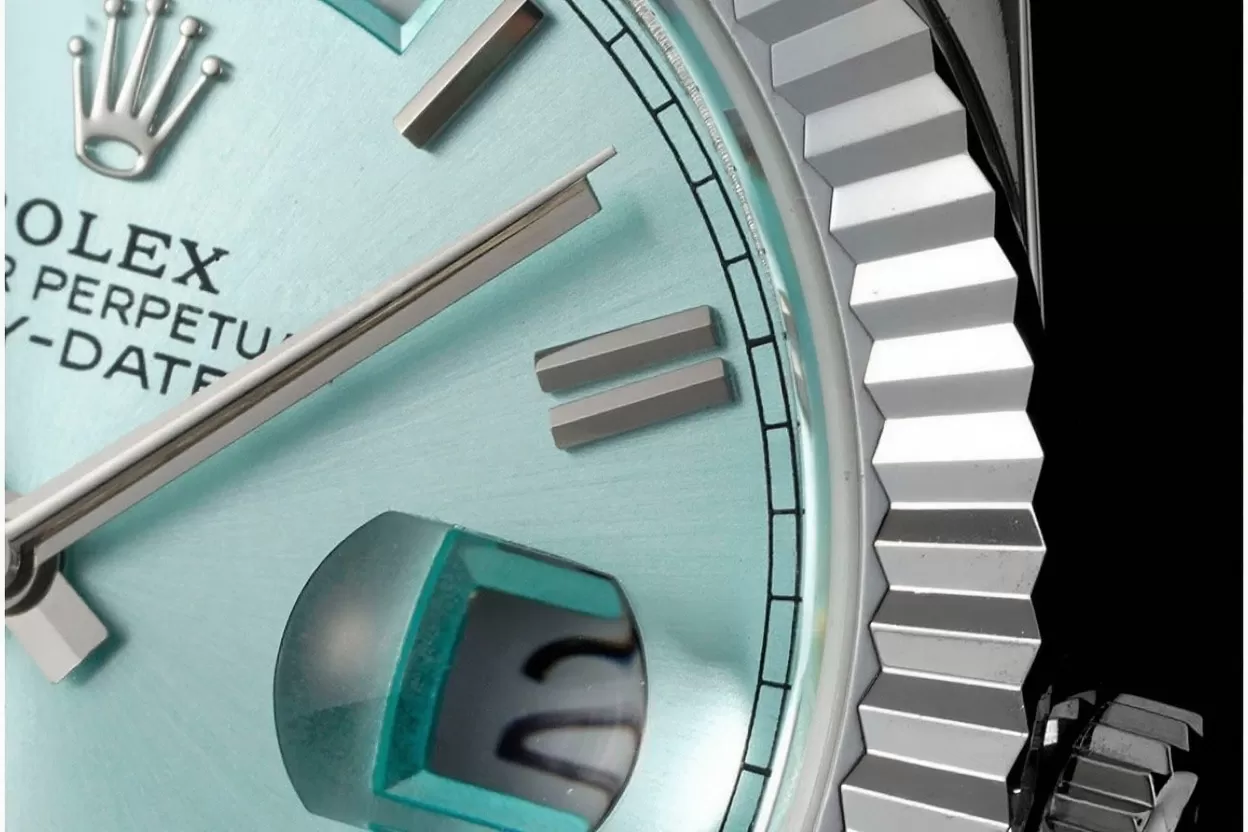DayDate 228236 40mm SS/SS Ice Blue/Rmn JDF V4 VR3255 (Gain Weight) - Image 4