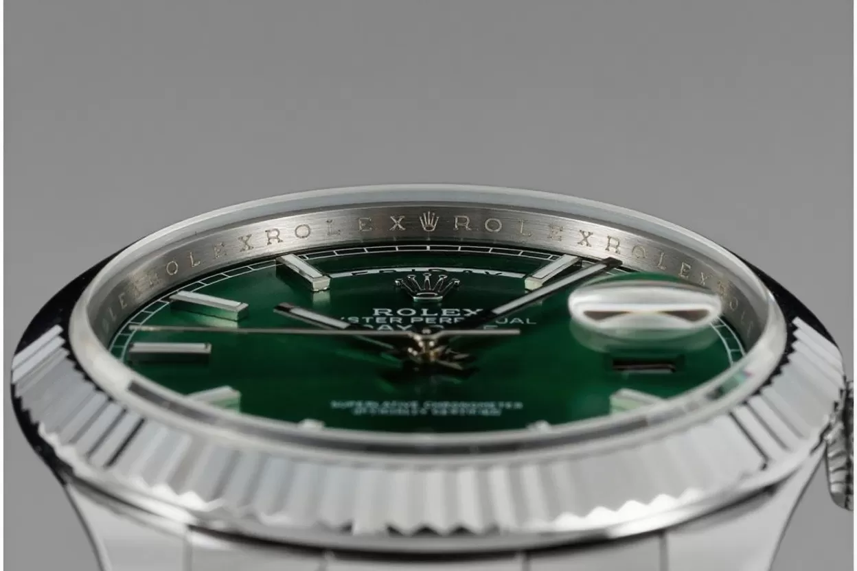 DayDate 228239 40mm SS/SS Light Green/Stk JDF V4 VR3255 (Gain Weight) - Image 5