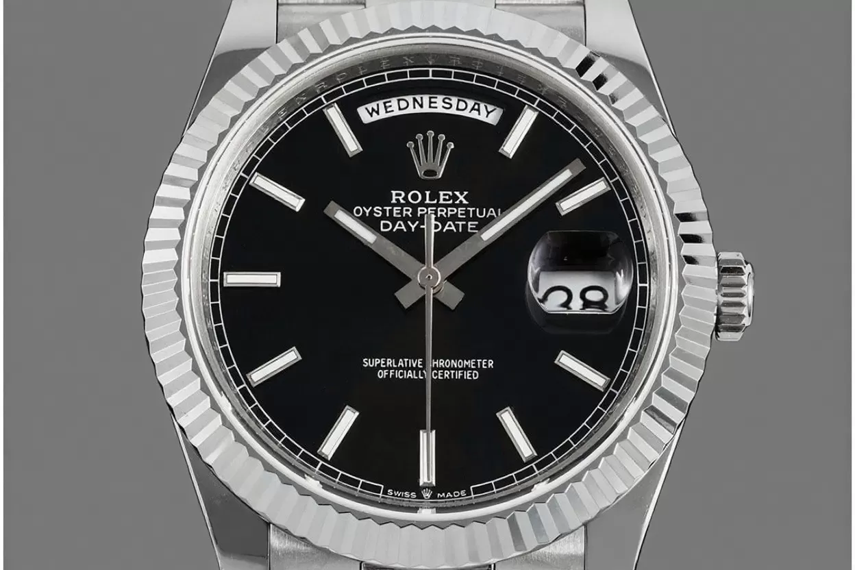 DayDate 228239 40mm SS/SS Black/Stk JDF V4 VR3255 (Gain Weight) - Image 2
