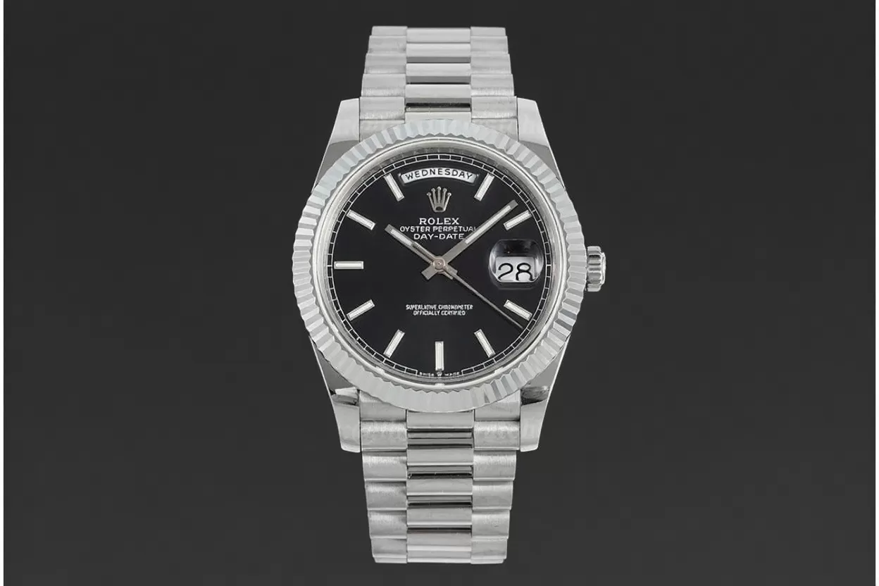 DayDate 228239 40mm SS/SS Black/Stk JDF V4 VR3255 (Gain Weight) - Image 4