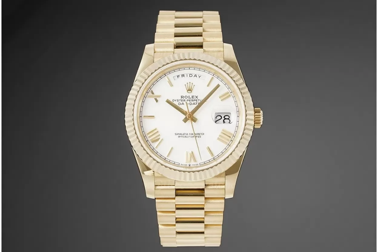 DayDate 228238 40mm YG/YG White/Rmn JDF V4 VR3255 (Gain Weight) - Image 4