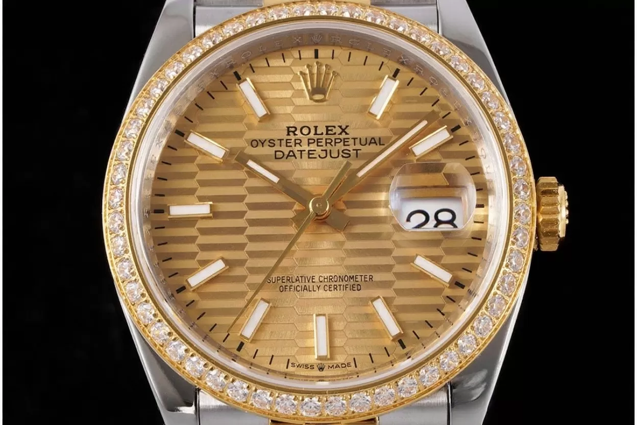 Datejust 126283 36mm Jub Dia YG/SS Gold Textured Dial VSF DD3235 - Image 2