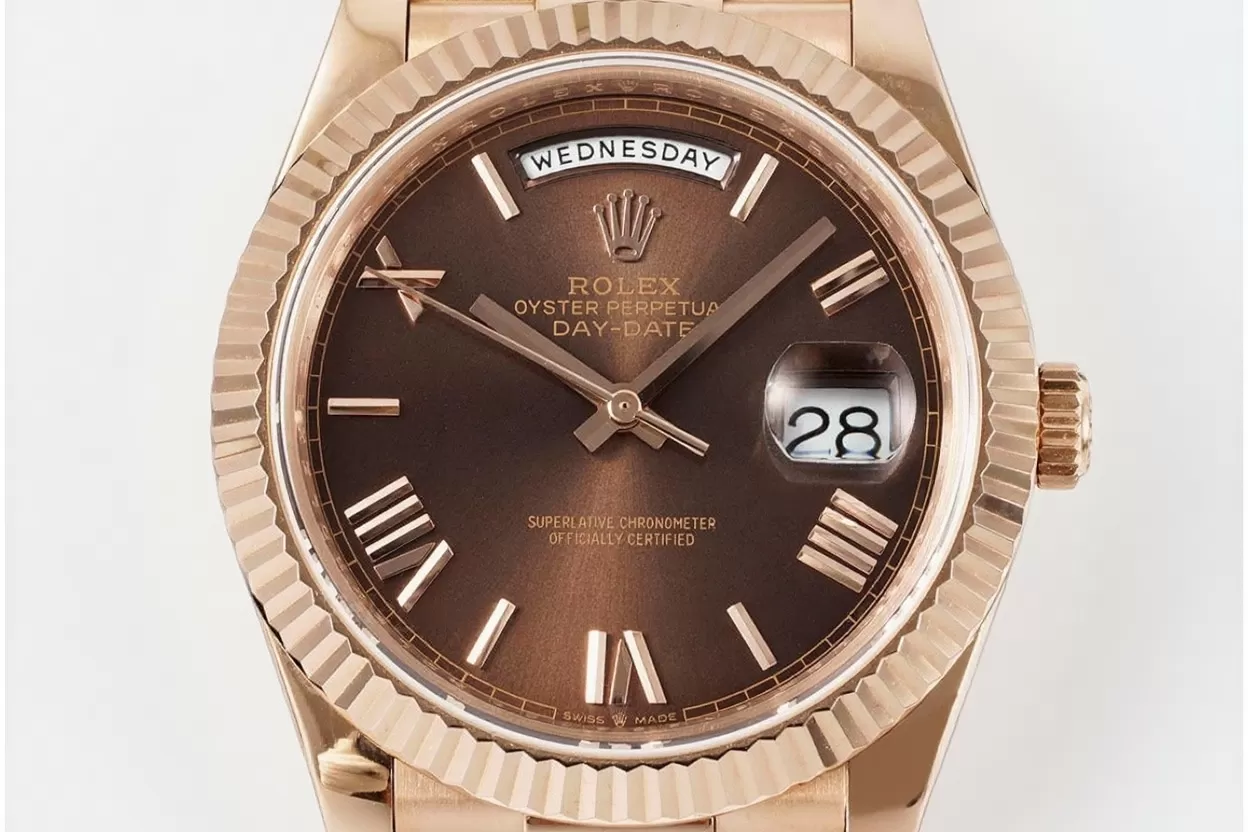 DayDate 228235 40mm RG/RG O Brown/Rmn JDF V4 VR3255 (Gain Weight) - Image 3