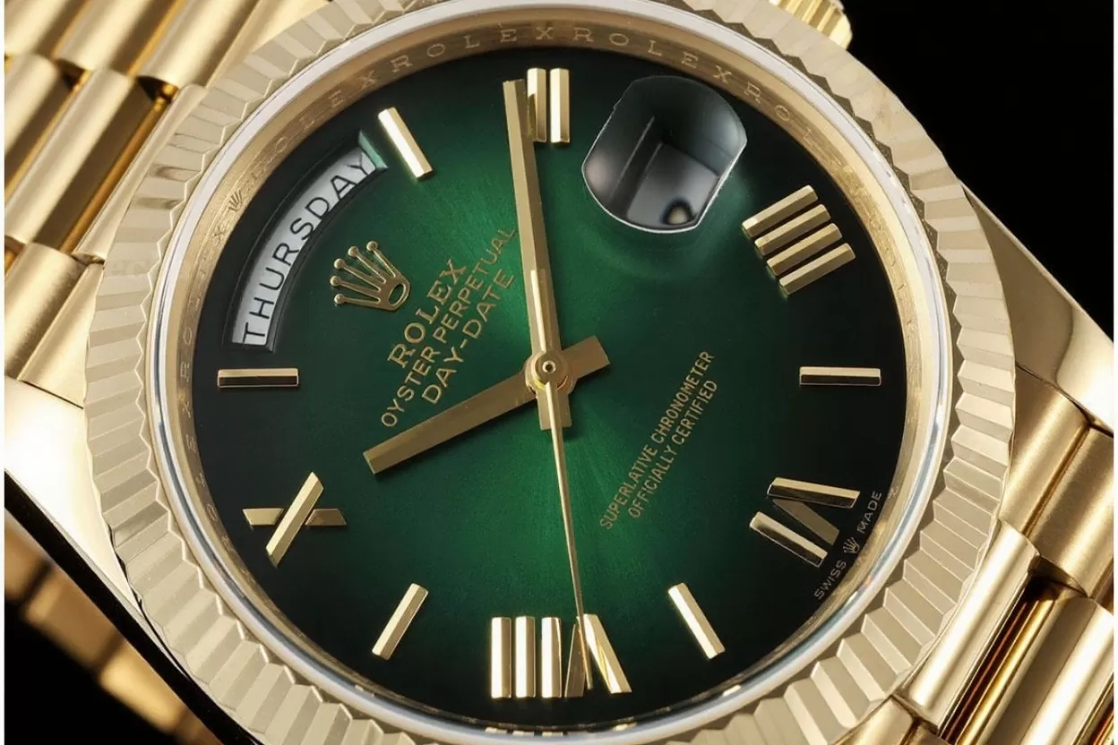 DayDate 228238 40mm YG/YG Gradient Green Dial QF V5 A2836(Gain Weight) - Image 2