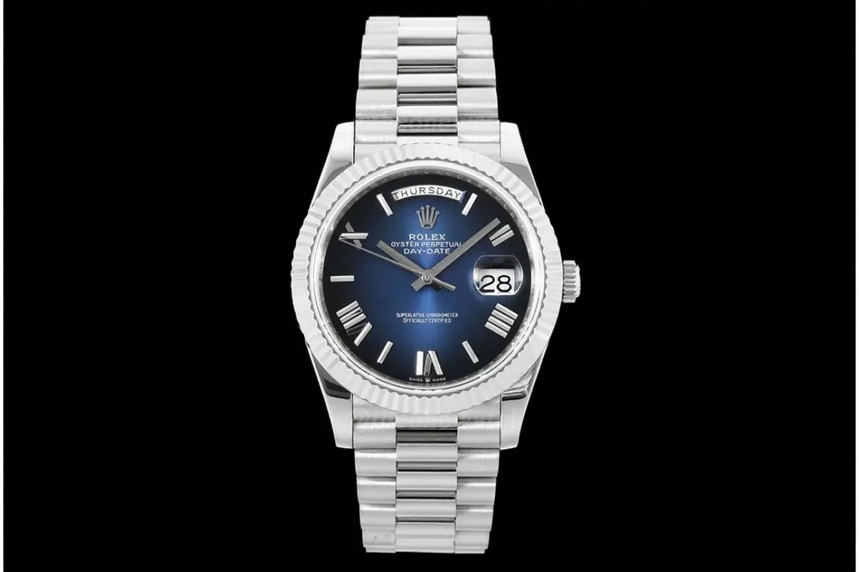 DayDate 228236 40mm SS/SS Gradient Blue Dial QF V5 A2836(Gain Weight) - Image 2