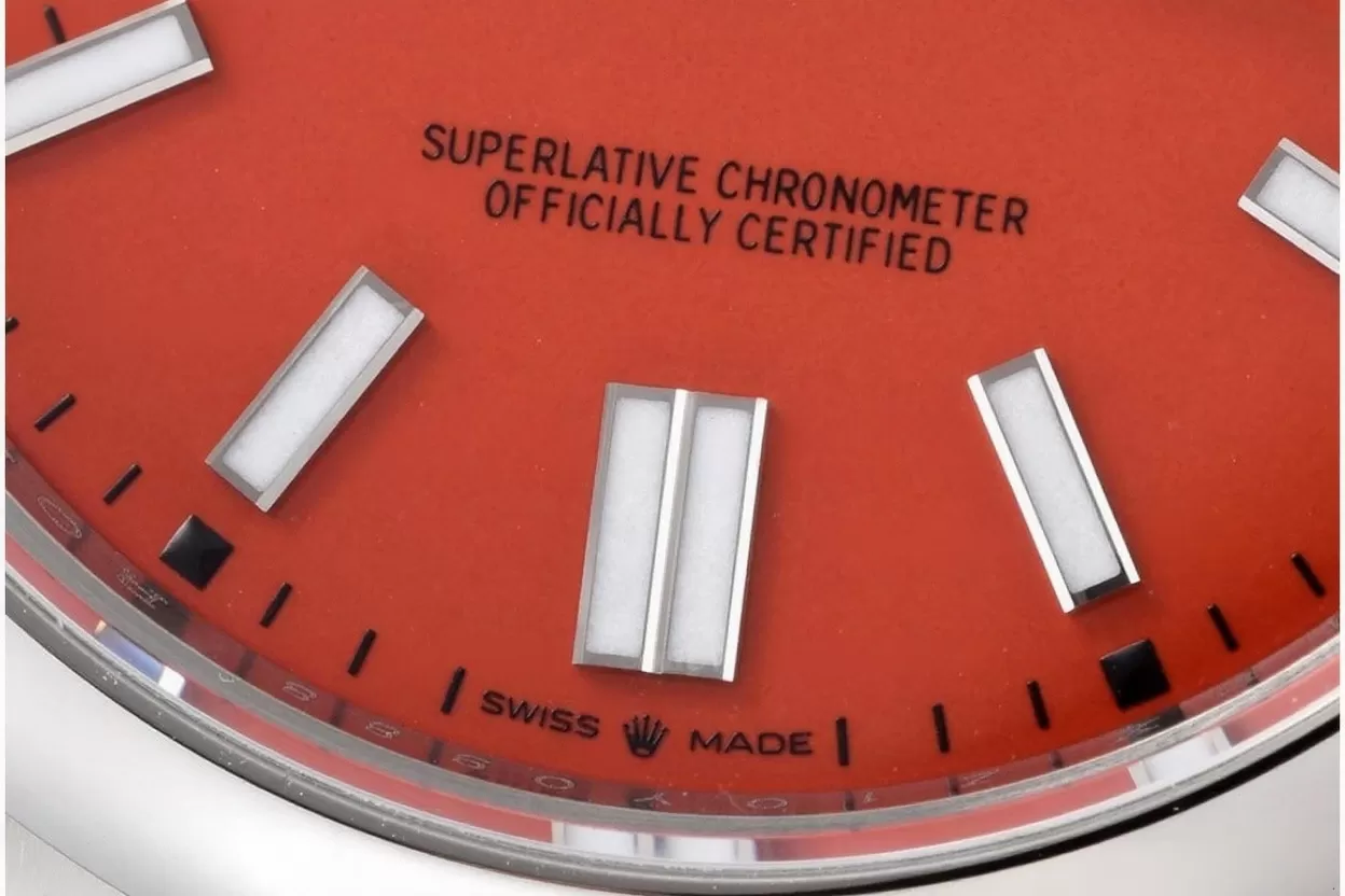 Oyster Perpetual 124300 41mm SS/SS Red Dial VSF VS3230 - Image 5