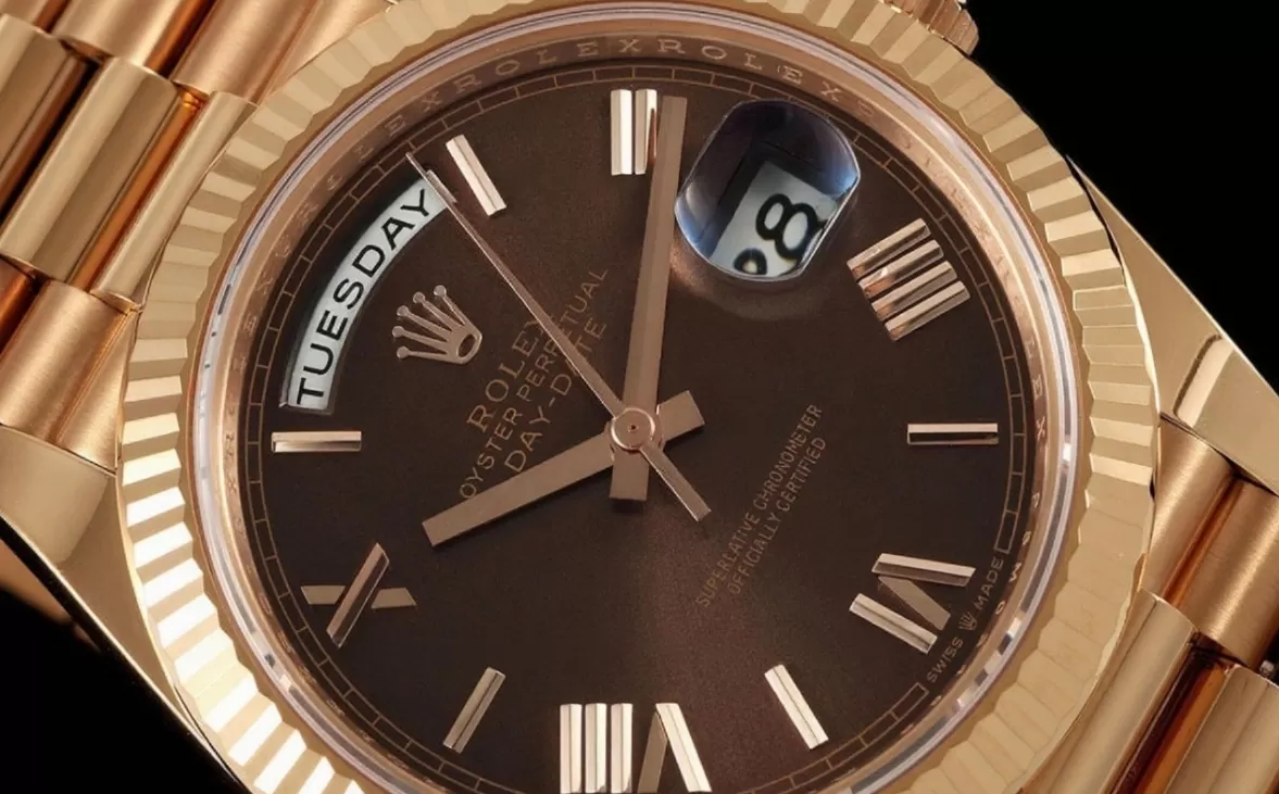DayDate 228235 40mm RG/RG Brown/Rmn THBF V3 SH3255(Tungsten Heavy Version) - Image 2
