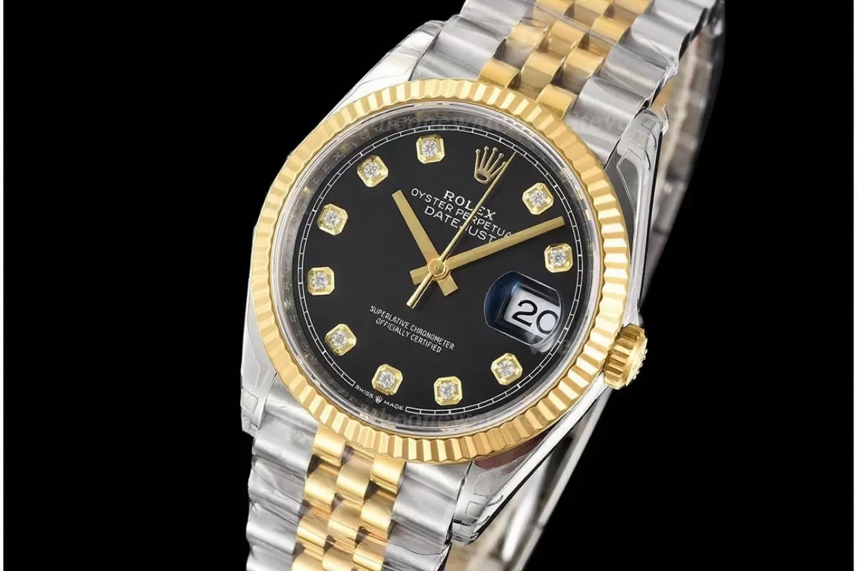 Datejust 126233 36mm Jub YG/SS Black/Dia VSF DD3235