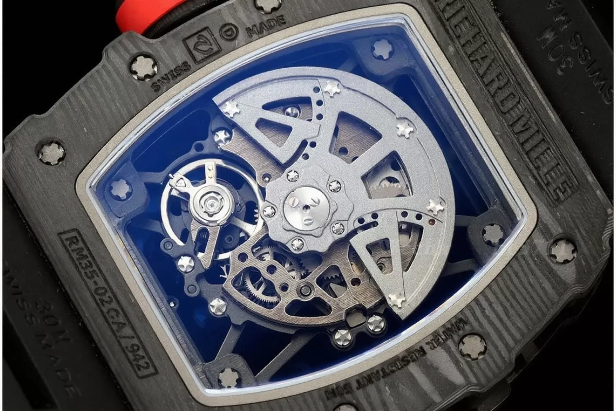 RM035-02 Black NTPT/RU Skeleton Dial ZF V6 RMAL1 - Image 6