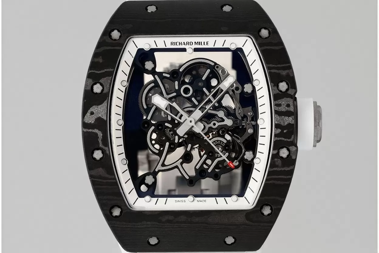 RM055 NTPT/RU White Rehaut on White Rubber Strap ZF RMUL2 Super Clone - Image 2