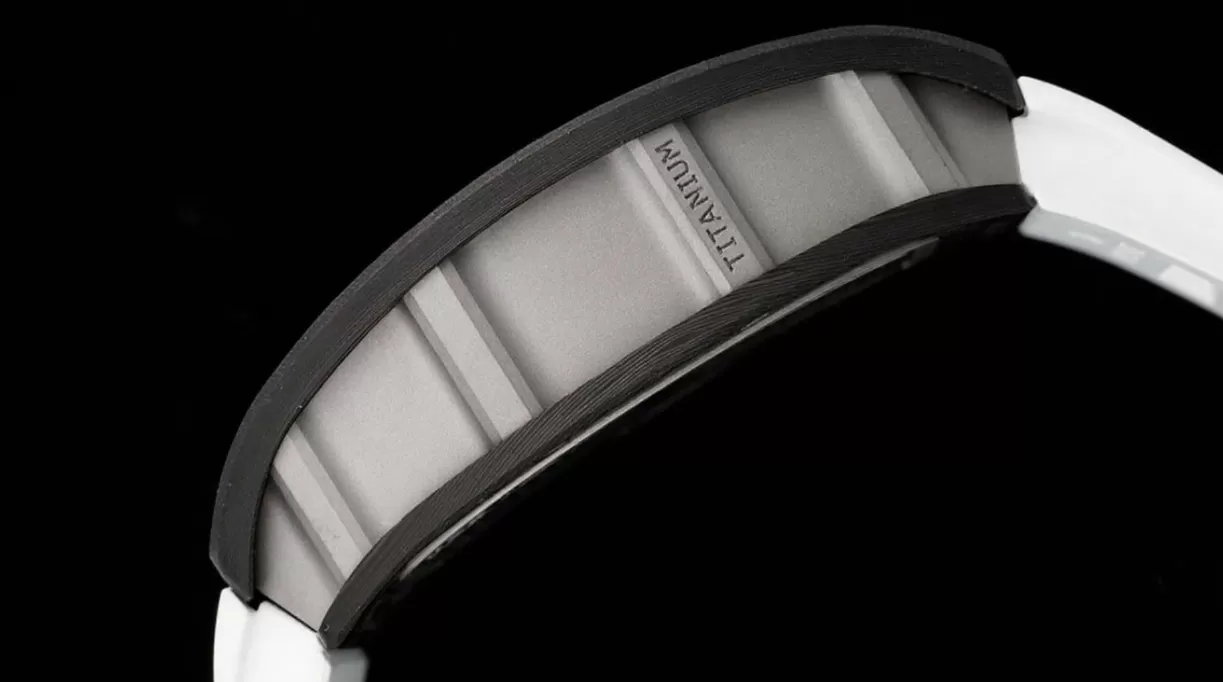 RM055 NTPT/RU White Rehaut on White Rubber Strap ZF RMUL2 Super Clone - Image 5