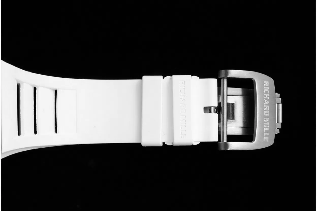 RM055 NTPT/RU White Rehaut on White Rubber Strap ZF RMUL2 Super Clone - Image 8