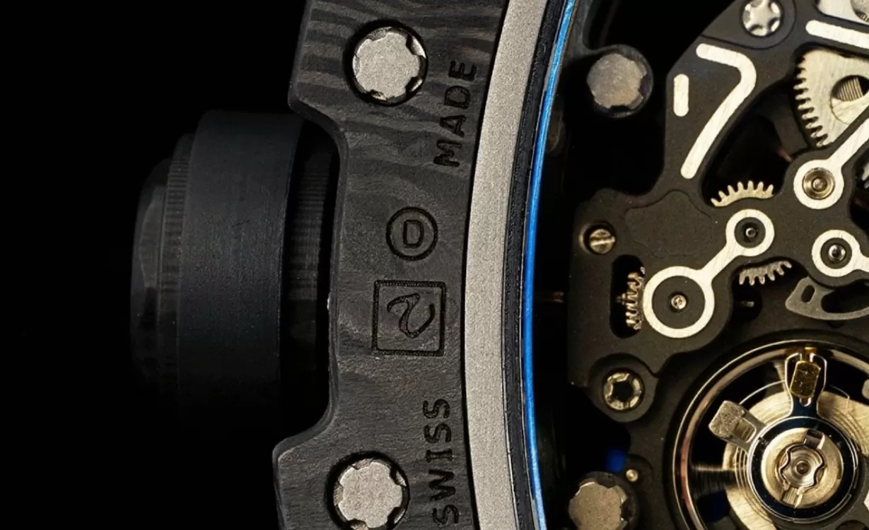 RM055 NTPT/RU Gold Rehaut on Black Rubber Strap ZF RMUL2 Super Clone - Image 8