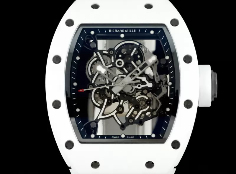 RM055 43mm White Cer/RU Skeleton Dial ZF RMUL2 Super Clone - Image 2