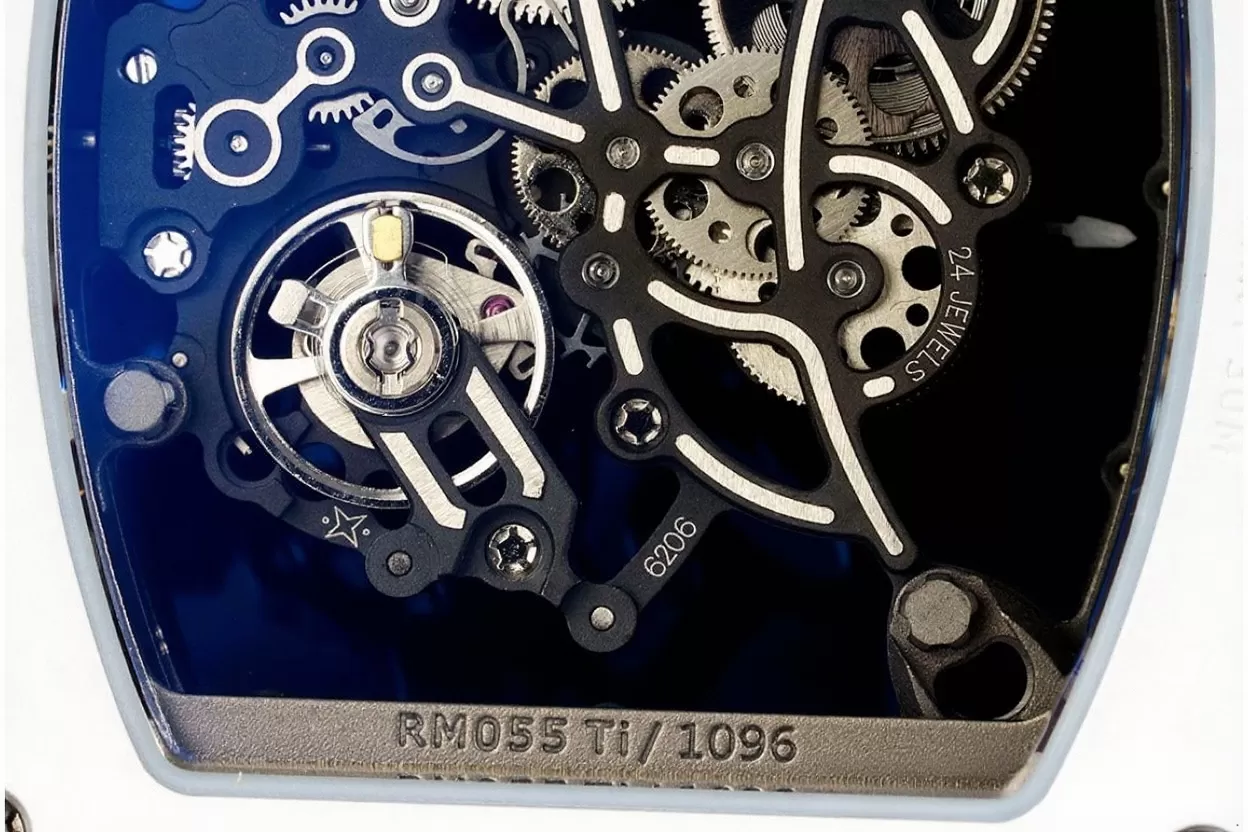 RM055 43mm White Cer/RU Skeleton Dial ZF RMUL2 Super Clone - Image 6