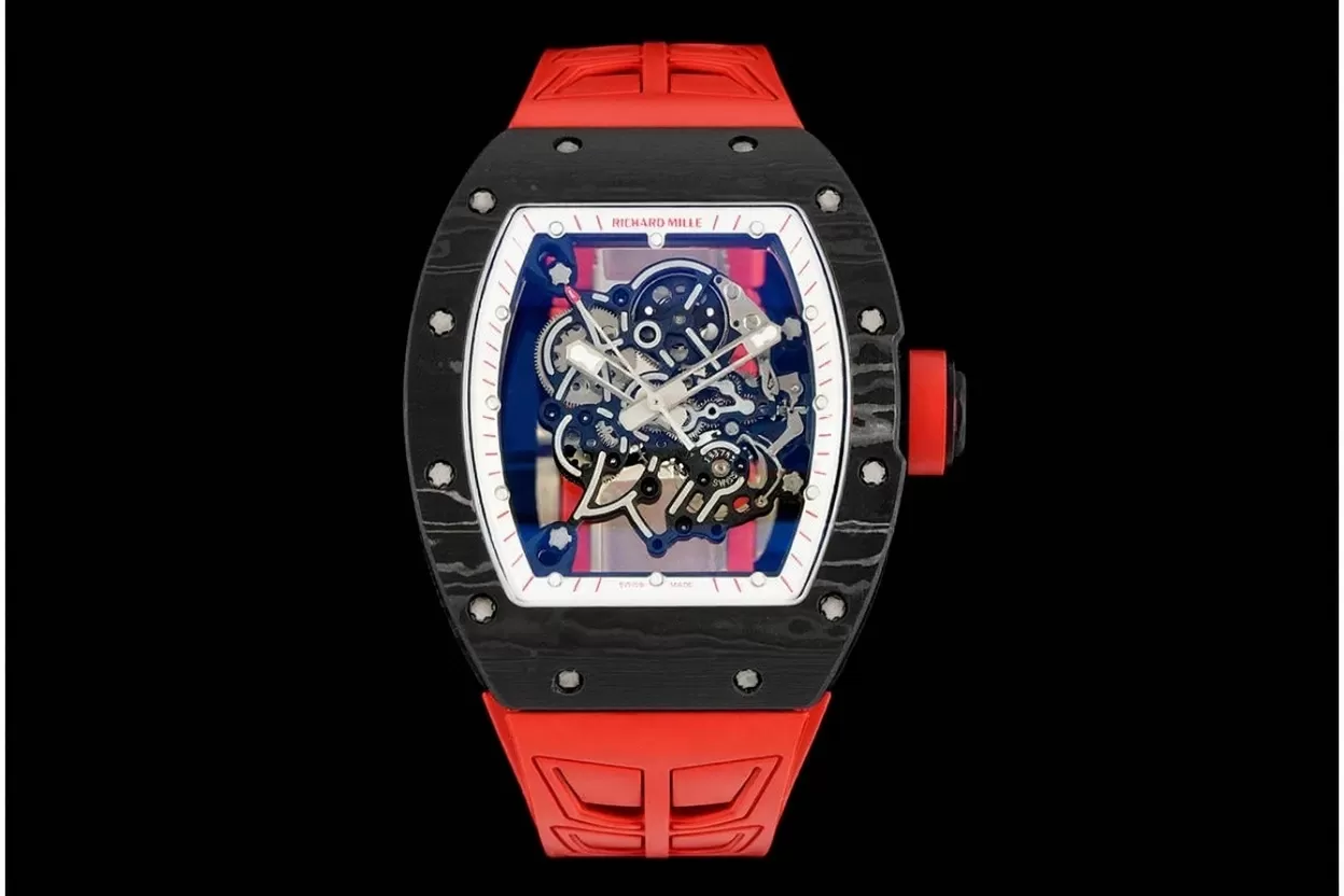 RM055 NTPT/RU Red Crown on Red Rubber Strap ZF RMUL2 Super Clone(New Rubber Strap) - Image 4