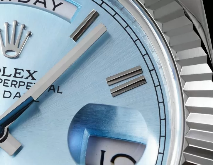 DayDate 228239 40mm Pres SS/SS Ice Blue Dial GSF A3255 (Tungsten Heavy Version) - Image 5