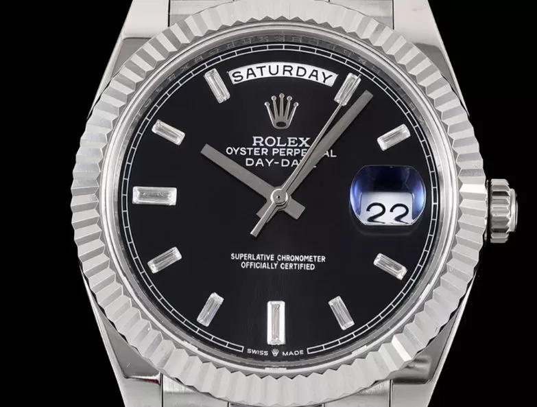 DayDate 228239 40mm Pres SS/SS Black/Dia GSF A3255 (Tungsten Heavy Version) - Image 2