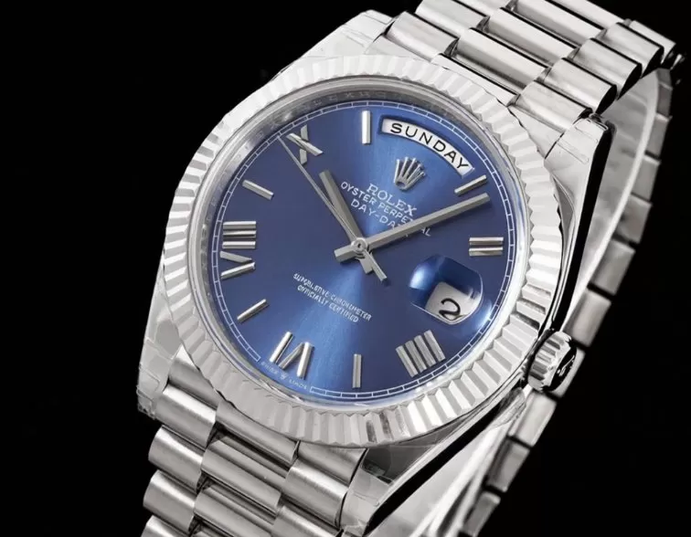 DayDate 228239 40mm Pres SS/SS Blue Dial GSF A3255 (Tungsten Heavy Version)