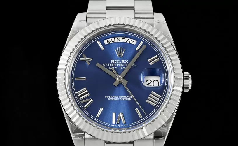 DayDate 228239 40mm Pres SS/SS Blue Dial GSF A3255 (Tungsten Heavy Version) - Image 2