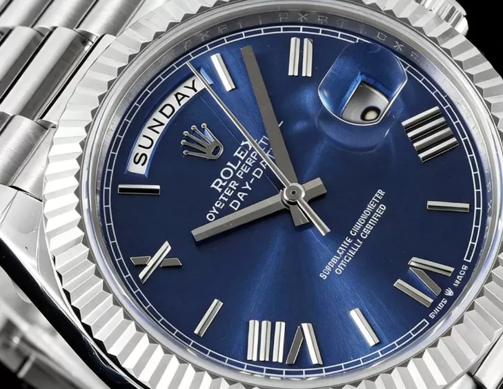 DayDate 228239 40mm Pres SS/SS Blue Dial GSF A3255 (Tungsten Heavy Version) - Image 3