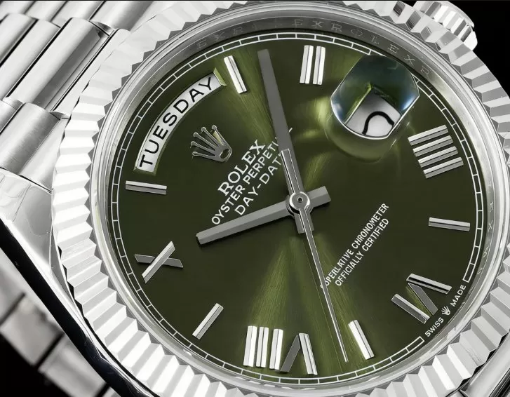 DayDate 228239 40mm Pres SS/SS Green/Rmn GSF A3255 (Tungsten Heavy Version) - Image 3
