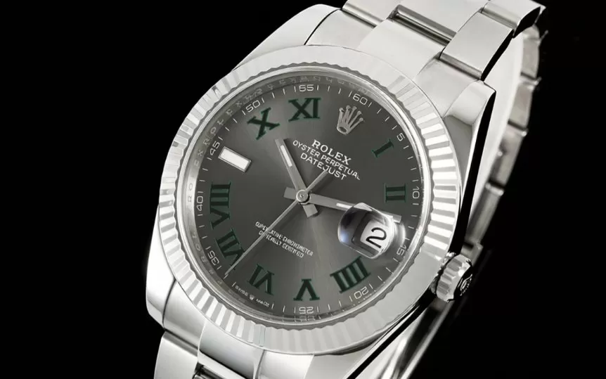 Datejust 126334 41mm Wimbledon Oys SS/SS Grey/Rmn VF DD3235