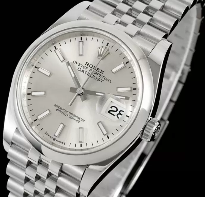 Datejust 126200 36mm Jub SS/SS SIlver/Stk VSF DD3235