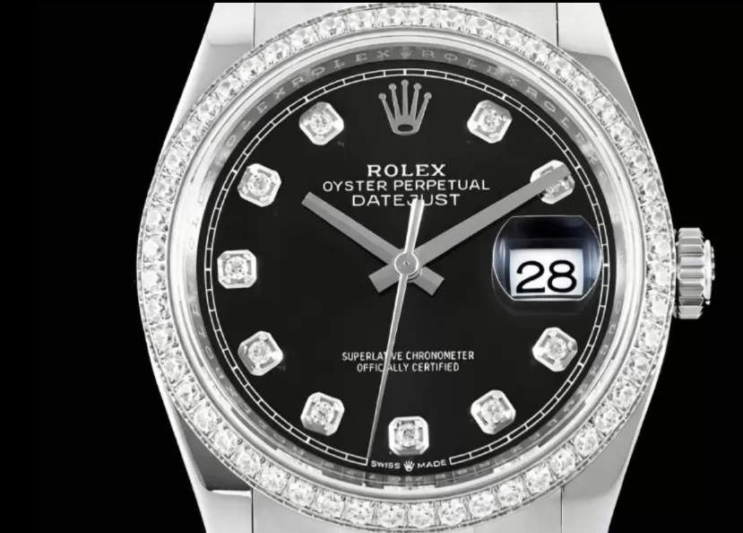 Datejust 126284 36mm Oys Dia SS/SS Black/Dia VSF DD3235 - Image 2